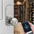 thumbnail image 3 of MiLocks BLQKK-01SN Bluetooth/Keypad Doorknob, Satin Nickel, 3 of 5