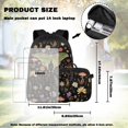 thumbnail image 3 of Bulopur Vintage Mushroom Print Kids Backpack Set 4 Pcs Lightweight Waterproof Kids School Bag with Lunch Bag, Pencil Case and Water Bottle Cover for Kids Ages 5-12, 3 of 8