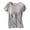 Gray, variant on Womens Nursing Tops Short Sleeve Breastfeeding Shirts Double Layer Postpartum Shirt Solid Color Short Sleeve Breast Feeding Pregnant Nursing Women Blouse T-Shirt Red XL