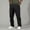 B_ Black, variant on BVnarty Men's Solid Urban Street Cargo Pants Elastic Waist Fixed Drawstring Multi Pocket Loose Fit Long Trousers for Trendy Daily Casual Look Black M