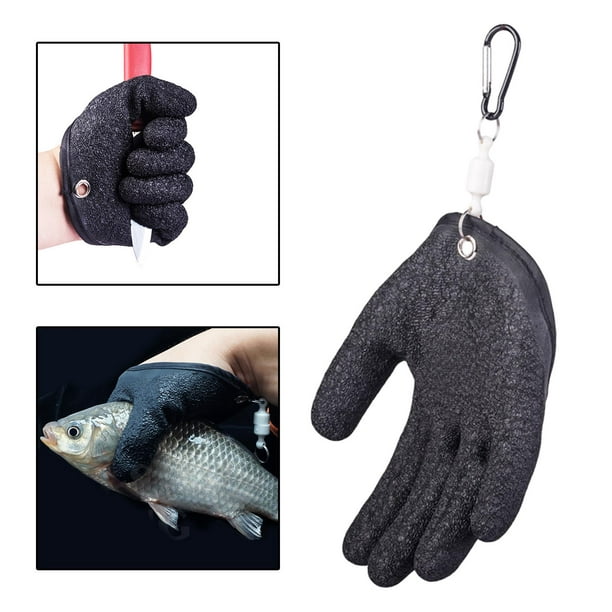 Professional slip Fishing ing Hunting Gloves Puncture Cut Resistant Water  Fisherman Fish Glove with Release Left 