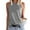 Gray, variant on Blmnix Gray Casual Womens Tops 2024 Sleeveless Basic Loose Solid Crew Neck Tank Tops Fashion Vest