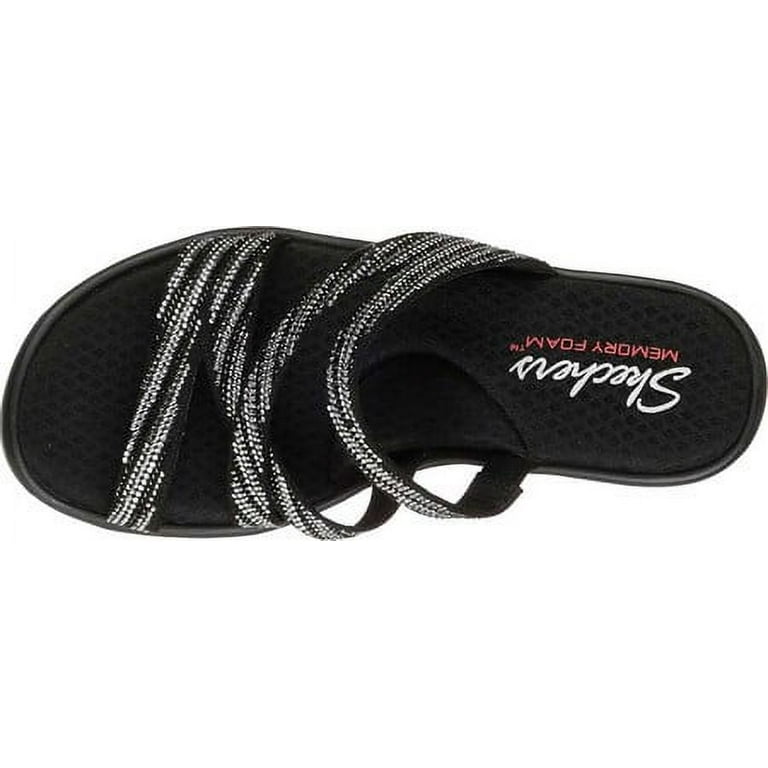 Skechers memory foam sandals cheap womens
