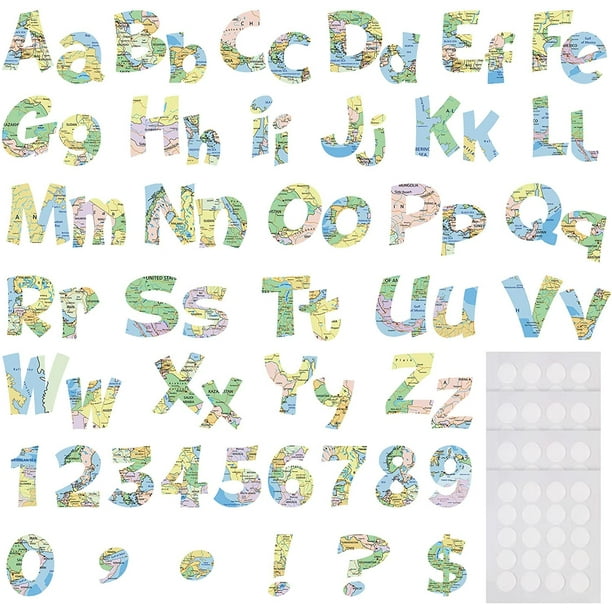 108 Pcs Travel The Map Classroom Decor Travel The Map Bulletin Board Letters Combo Pack Paper
