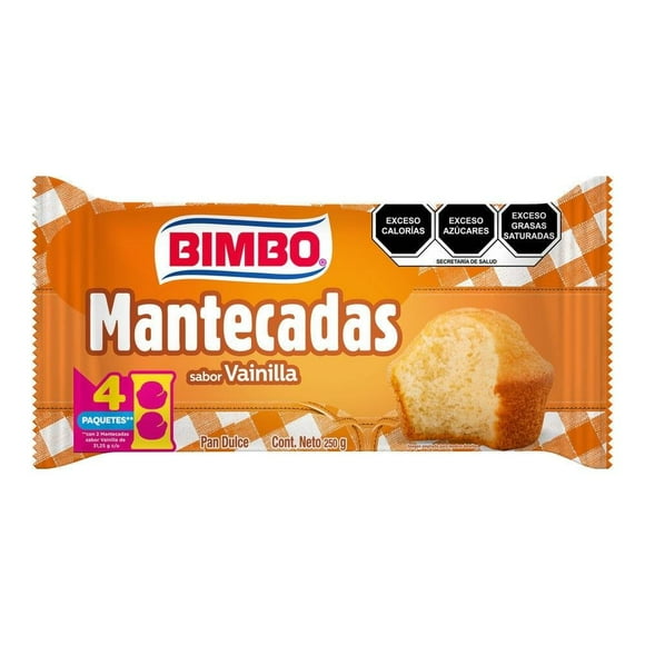 Mantecadas Bimbo sabor vainilla multi pack 250 g