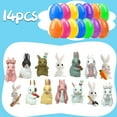 thumbnail image 2 of Easter Eggs Easter Basket Stuffers, Bunny Statue Toys, Easter Gifts Plastic Easter Eggs for Kids/Teens, Easter Toys Prefilled Easter Eggs with Cute Bunny Easter Party Supplies, 2 of 5
