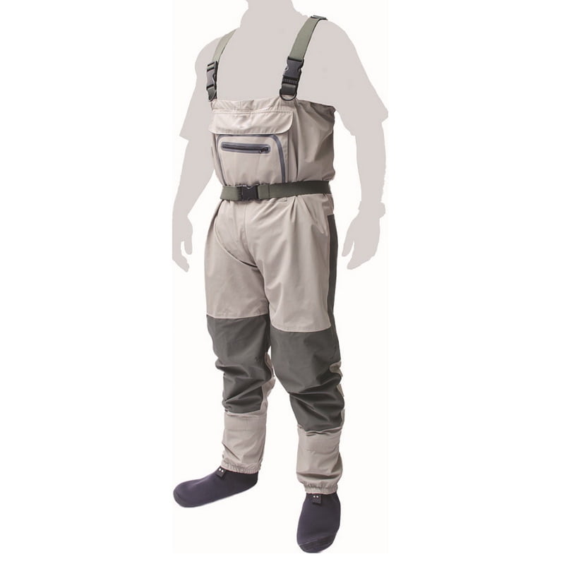 KyleBooker Fly Fishing Stocking Foot Wader Affordable Breathable Waterproof Chest Wader Trousers KB002 