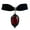 Red, variant on Fashion Hip Hop Punk Jewelry Witch Accessory Black Velvet Crystal Pendant Choker