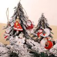 thumbnail image 4 of 12 piezas de adornos navideños, colgantes navideños de madera, decoración para árbol de Navidad, colgante de Papá Noel, muñeco de nieve, reno, colgante para árbol de Navidad, 4 of 5