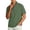 Green, variant on 1/4 Zip Pullover Mens 2026 Casual Solid Color Shirts Trendy Short Sleeve Standing Neck Shirts Lightweight Regular Fit T Shirts Black L
