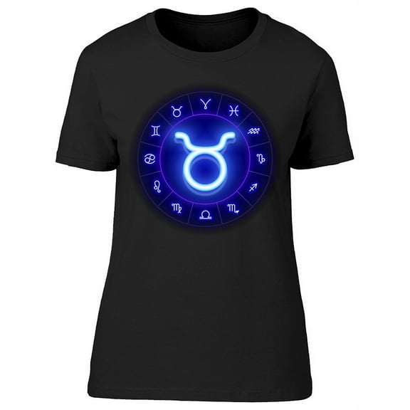 Taurus Zodiac Symbol Graphic T-Shirt Women -Image by Shutterstock, Female 3X-Large