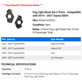 thumbnail image 2 of Fog Light Bezel Set 2 Piece - Compatible with 2019 - 2021 Toyota RAV4 2020, 2 of 2