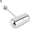 thumbnail image 1 of 1pc Cool Vibrating Barbell Tongue Rings Bars Piercing Stainless Steel Body Jewelry, 1 of 4