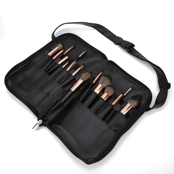 Professional Portable Makeup Brush Bag Case, 24 Pockets Cosmetic Brush Holder Organizer, Makeup Brush Bag Folding, Makeup Brush Holder For Cosmetic Tools