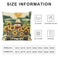 thumbnail image 5 of ARISTURING  Fall Country Roads Take Me Home Decorative Farmhouse Throw Pillow Cover, Spring Summer Autumn Watercolor Sunflower Truck Cushion Case, Home Decoration Outside Pillowcase Decor, 5 of 5