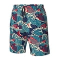 thumbnail image 4 of Vsdgher Fish In The Wave Men's Beach Shorts, Surfing shorts, Swim trunks, Quick Dry Swim Trunks for Surfing Beach Fun -Large, 4 of 6