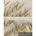 thumbnail image 6 of Gold Wheat Linen Curtain Valance for Bedroom/Bathroom/Kitchen/Office/Living/Dining Room Window,Farmhouse Vintage Summer Autumn Crops Pocket Topper Drapes Decorative Cafe Drapery Panel 60"x18", 6 of 6
