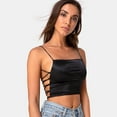 thumbnail image 4 of Fengqque Women Backless Vest Sleeveless Crop Tops Tank Tops Blouse Tops T-Shirt, 4 of 5