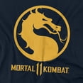 thumbnail image 2 of Mortal Kombat Xi Dragon Logo Women's T Shirt, Navy, Medium, 2 of 6