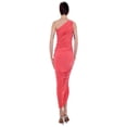 thumbnail image 4 of Norma Kamali Womens Gathered Hi-Low Bodycon Dress, 4 of 4