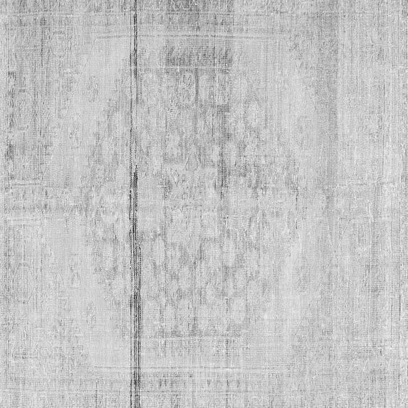 Ahgly Company Indoor Square Persian Gray Traditional Area Rugs, 3' Square