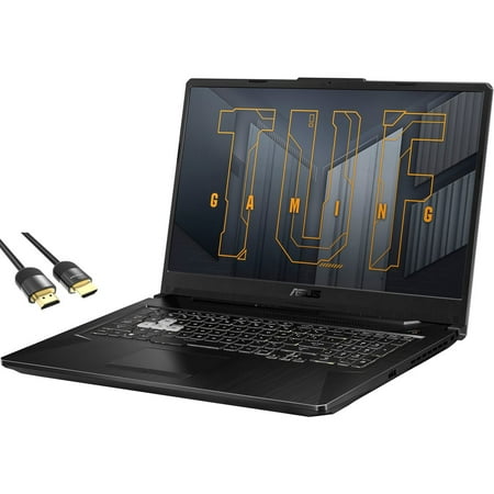 ASUS TUF Gaming F17 Laptop, 17.3" FHD 144Hz Micro-Edge Display, Intel 6-Core i5-11260H, GeForce RTX 3050 4GB, 32GB RAM, 1TB PCIe SSD, USB-C, HDMI, RJ45, WiFi 6, RGB, Mytrix HDMI 2.1 Cable, Win 11