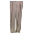 thumbnail image 1 of Trussini Men's Brown Linea Classico Wool Dress Pant Pants & Capri - 58, 1 of 2
