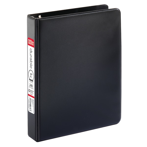 Office Depot® Brand Durable Reference Binder, Memo Size, 1" Rings, 53