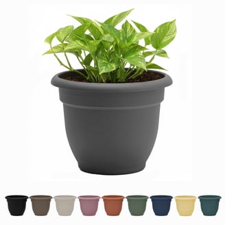 Bloem 13" x 13" x 11" Round Red Polypropylene and Resin Plastic Plant  Planter - Walmart.com