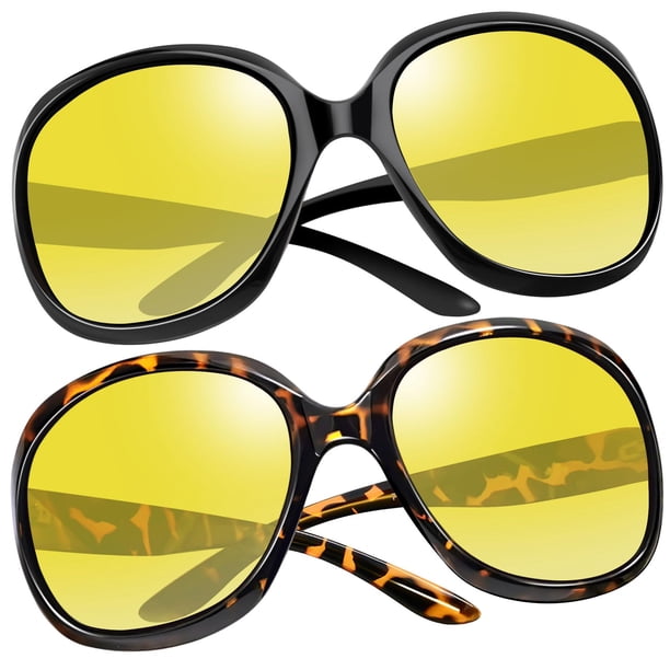 Gafas de conducción nocturna Joopin de gran tamaño para mujer (paquete de 2)