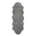 thumbnail image 1 of eCarpetGallery Sheepskin Rug for Bedroom, Fluffy Rug for Living Room, Supersoft, Bedside, Floor Mat, Sofa Seat Cover, 2' x 6', Grey Tip, 1 of 4