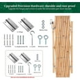 thumbnail image 5 of COSTYLE Expandable Accordion Dog Gate Wooden Dog Fence Pet Gate Safety Protection Doorways, 5 of 6