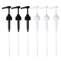ULTNICE 6Pcs White Plastic Bottle Pump For Home And Restaurant Use