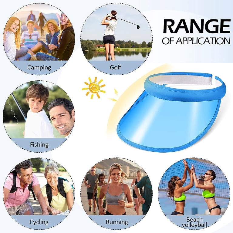 Dalrosia Plastics Clear Sun Visor UV Protection Hat Cap  display picture 1
