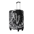 thumbnail image 1 of Balery Gothic Skull Floral Art Funda de equipaje, fundas para maletas, elástica, lavable, protector de maletas, compatible con maletas de 18 a 32 pulgadas-Small, 1 of 7