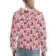 thumbnail image 7 of Cauagu Christmas Gnome for Women's Hooded Sweatshirts Pullover Hoodie for Women Fall Workout Sweat Long Sleeve Preppy Sweatshirts-Large, 7 of 7