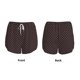 thumbnail image 3 of Balery Red and white polka dots Pantalones cortos deportivos para mujer con forro y dos bolsillos, elásticos, para entrenamiento, gimnasio, yoga-Medium, 3 of 7