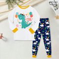 thumbnail image 2 of NOLDARES Little Boys Pajamas Toddler Boys Clothes Truck Sleepwear Cotton 2 Pieces Pjs Kids Jammies Sets 6-12 Months 12-24 Months 2t 3t 4t 5t 6t 7t 8t 9t Children,Yellow,8-9 Y, 2 of 5