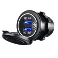 thumbnail image 2 of Car Phone USB Multi Port QC3.0 Fast Charging Cigar Lighter Adapter for RV Ships Motorcycles, 2 of 8