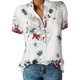 thumbnail image 1 of Dnzceghtig Blusa de manga corta con bolsillo estampado para mujer, 1 of 5