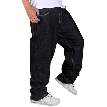 Men's Jeans Baggy Loose Denim Hip-Hop Rap Skateboard Pants