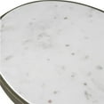 thumbnail image 4 of Uttermost 25135 Jessenia Table d'Appoint Ovale en Marbre Blanc, 18"x23 Pouces, Base Dorée, 4 of 5
