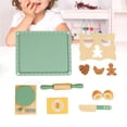 thumbnail image 1 of Juego de cocina y hornear Hugo 10 piezas madera juguete artesanal Montessori Juegos de imaginación en la cocina, 1 of 10