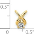 thumbnail image 2 of 14K Yellow Gold 2.9mm A Diamond Chain Slide (9 X 6) Made In United States xp686a, 2 of 5