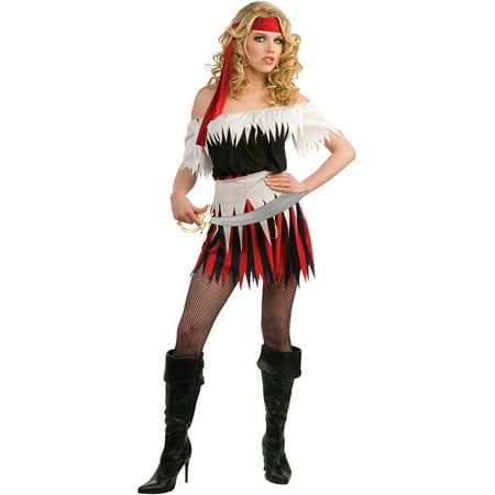 Adult Womens Classic Pirate Ship Crew Captain Tavern Wench Costume