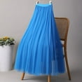 thumbnail image 2 of Jkety High Waist Tiered Skirts for Women Flowy Skirts for Women Below Knee with Pockets 2025 Fashion Trendy Womens Skirts Summer Sky Blue,M, 2 of 3