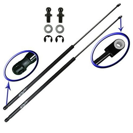 Two Rear Trunk Lid Gas Charged Lift Supports For 1994-2001 Acura Integra Hatchback. With Replacement Hardware. Left and Right Side. WGS-326-2