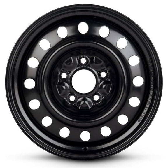 New OEM Replacement Wheel 17x7.5 in for 2003-2004 Jeep Grand Cherokee Painted Black 17 inch Steel Rim
