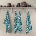 thumbnail image 5 of Kitchen Towels Floral Tile Pattern Pattern Cleaning Towel Absorbent Hand Towels Tea Towels for Home Restaurant Dish Clean 28" x 18", 4PCS Washcloth Gift, 5 of 7