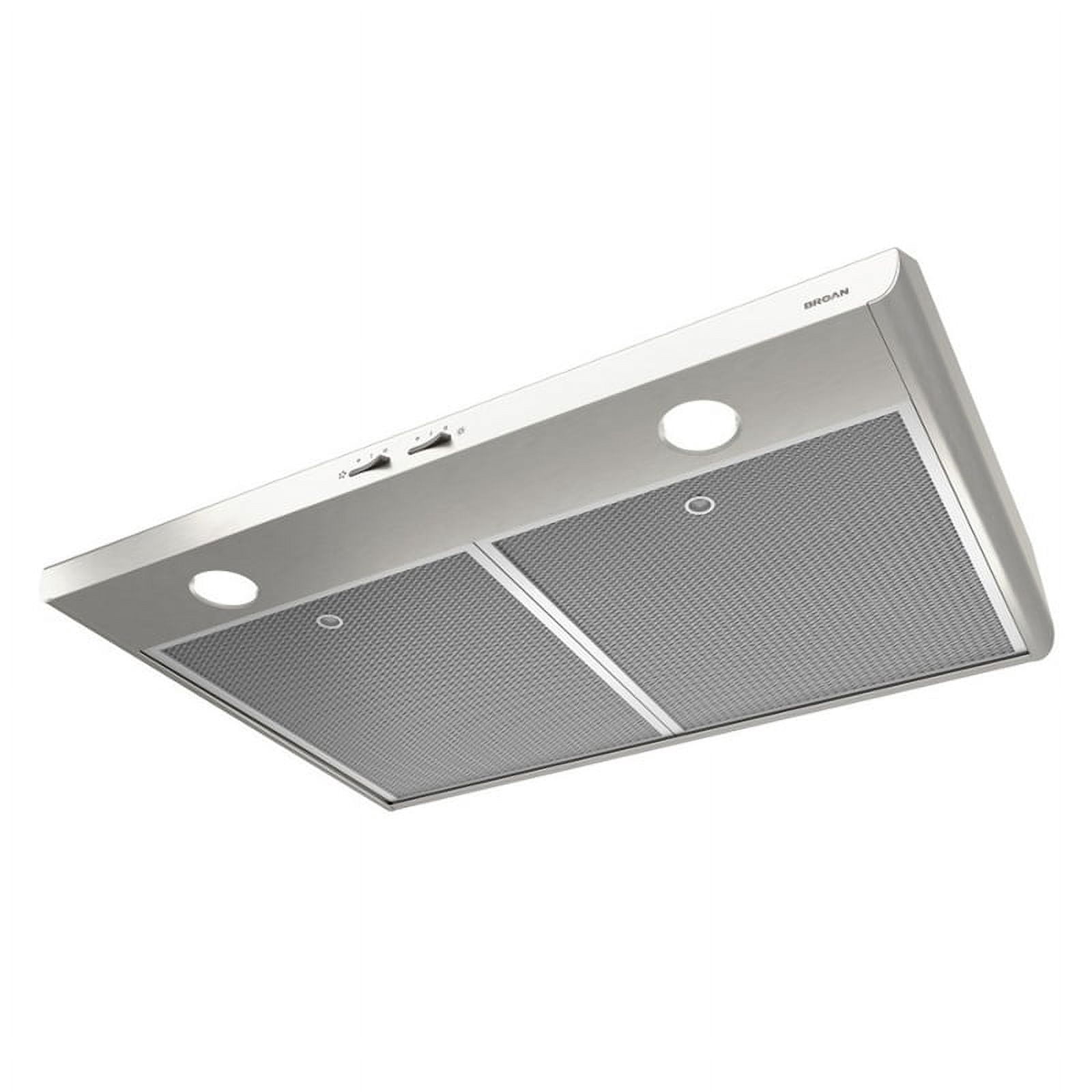 Broan Sahale 30-Inch Convertible Under-Cabinet Range Hood, 250 CFM, Stainless Steel